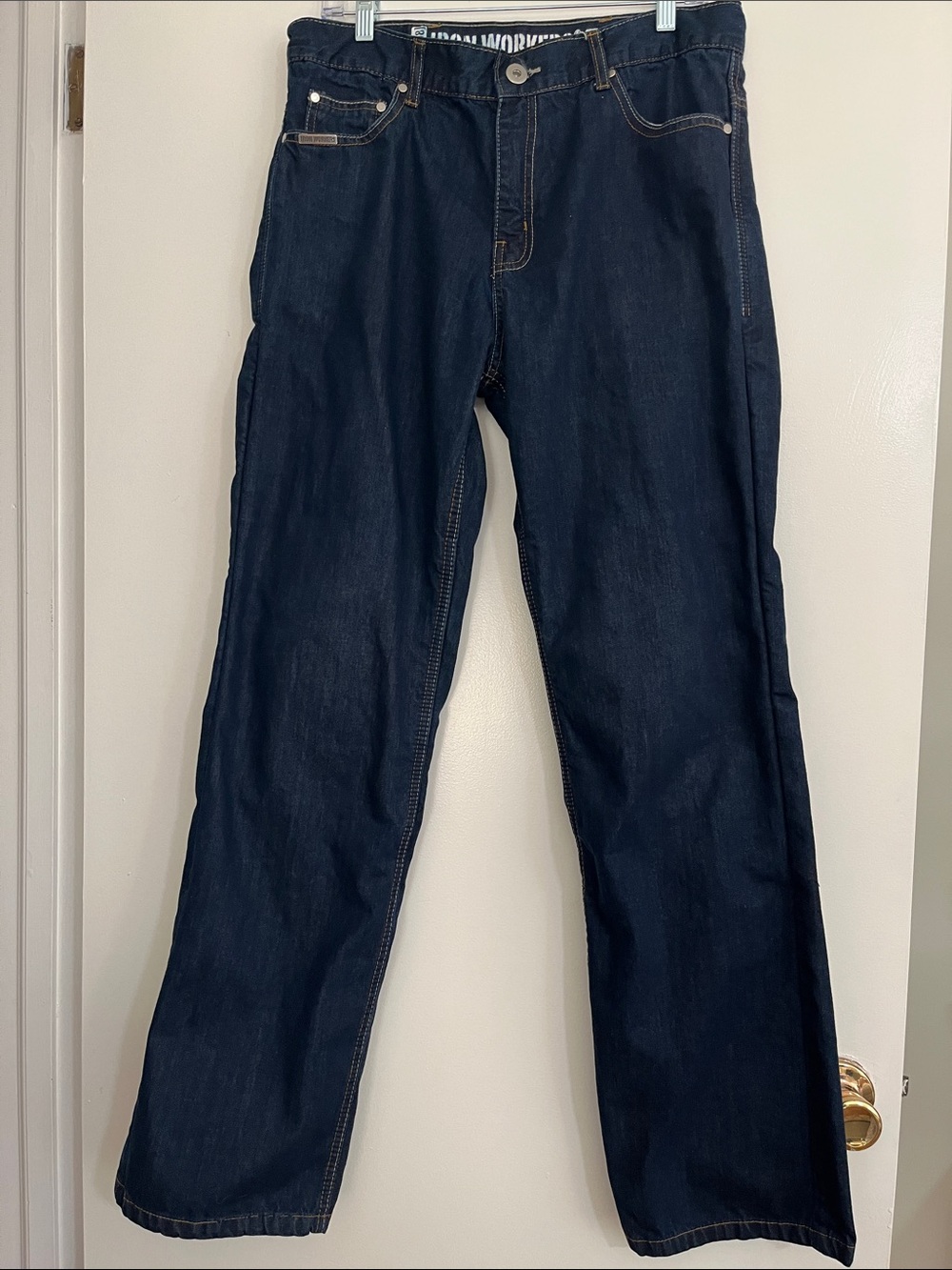 Men’s Iron Workers BILT 34x32 Kevlar Motorcycle Riding Reinforced Jeans Knee Pad
